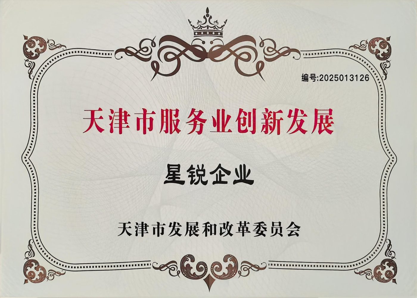 天津市服务业创新发展星锐企业
